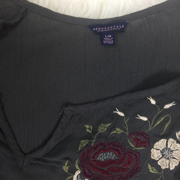 🌺Aeropostale Boho Chic Bell Sleeve Shirt 🌺 - Picture 4 of 4